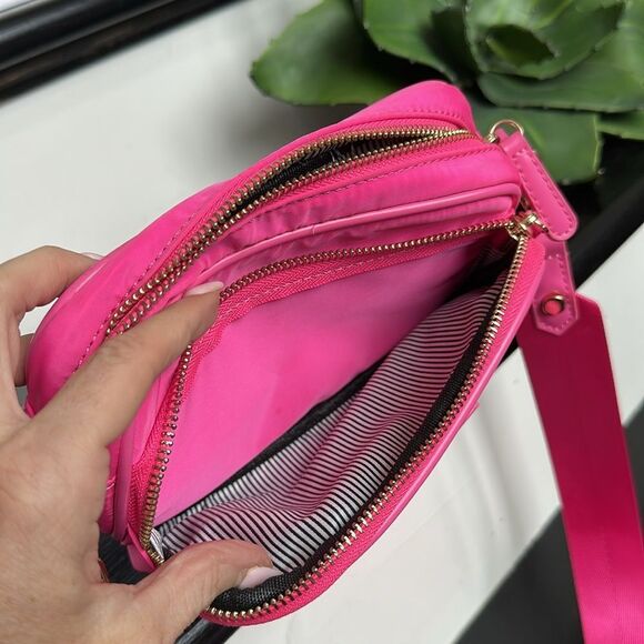 Louenhide Cali Nylon Crossbody shoulder handbag purse like new pink - Picture 12 of 12